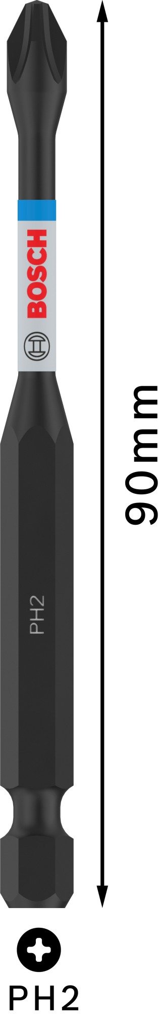 Punta PRO Phillips Impact, PH2, 90 mm