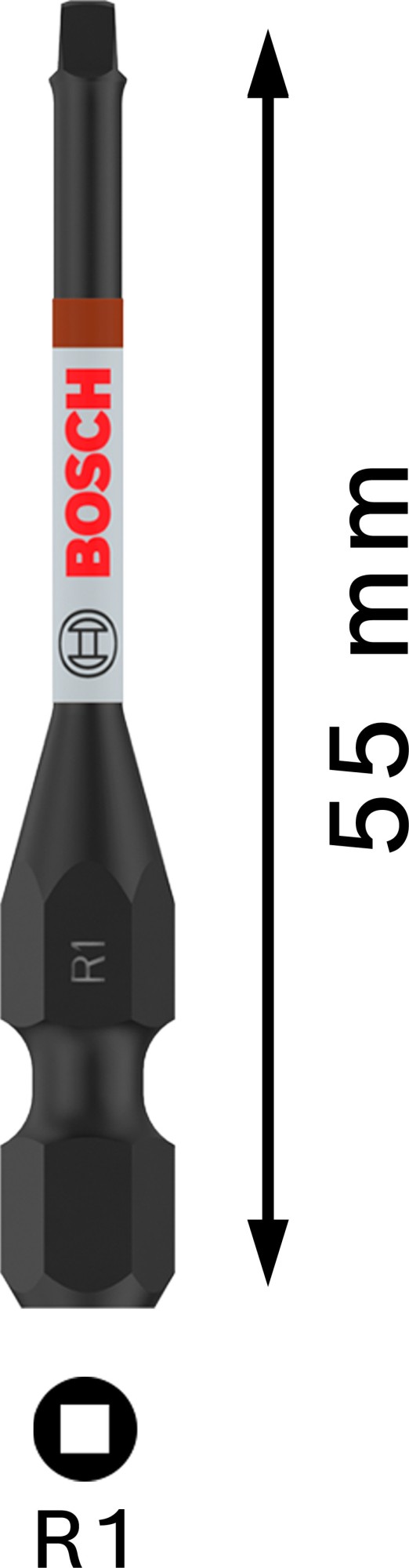 Punta PRO Robertson Impact, R1 55 mm, 2 uds.