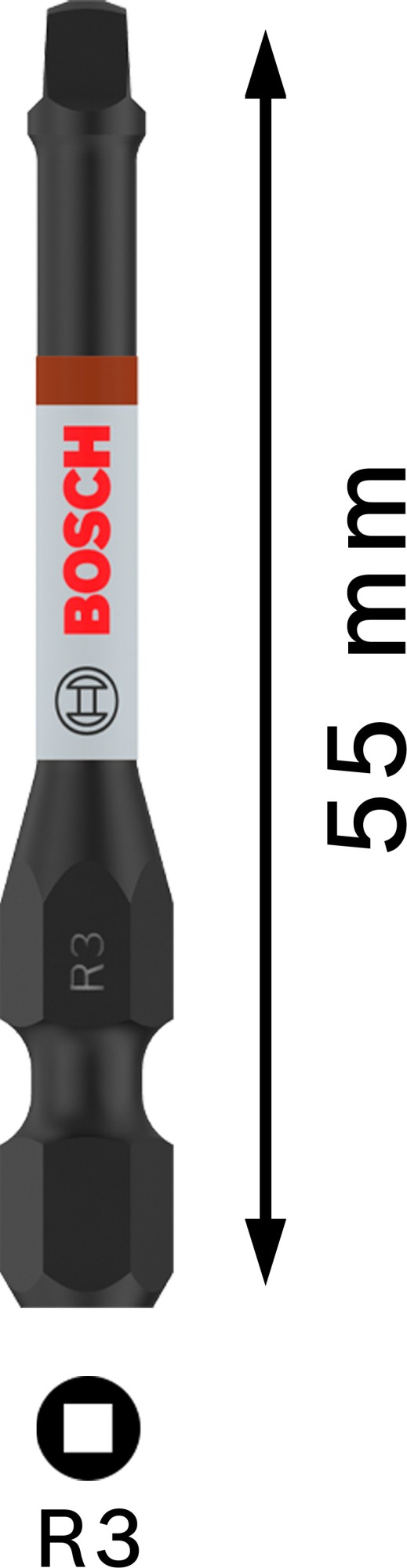 Punta PRO Robertson Impact, R3 55 mm, 2 uds.