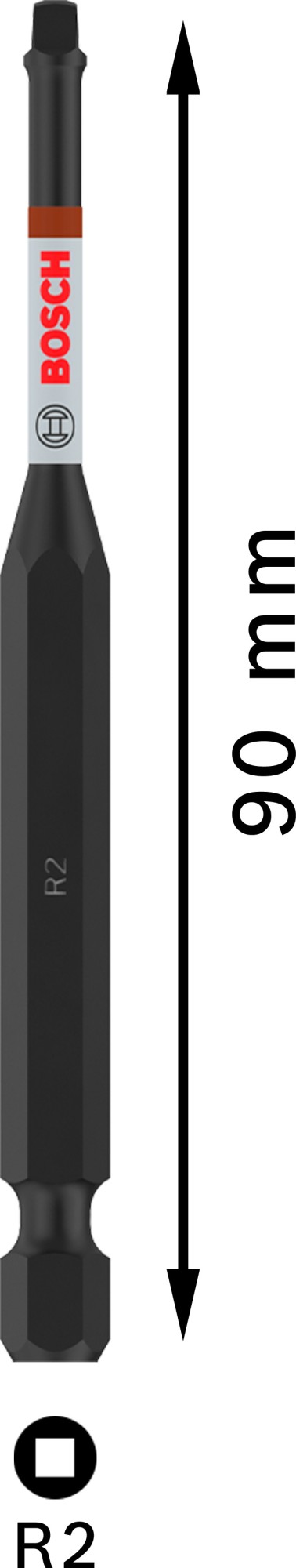 Punta PRO Robertson Impact, R2, 90 mm