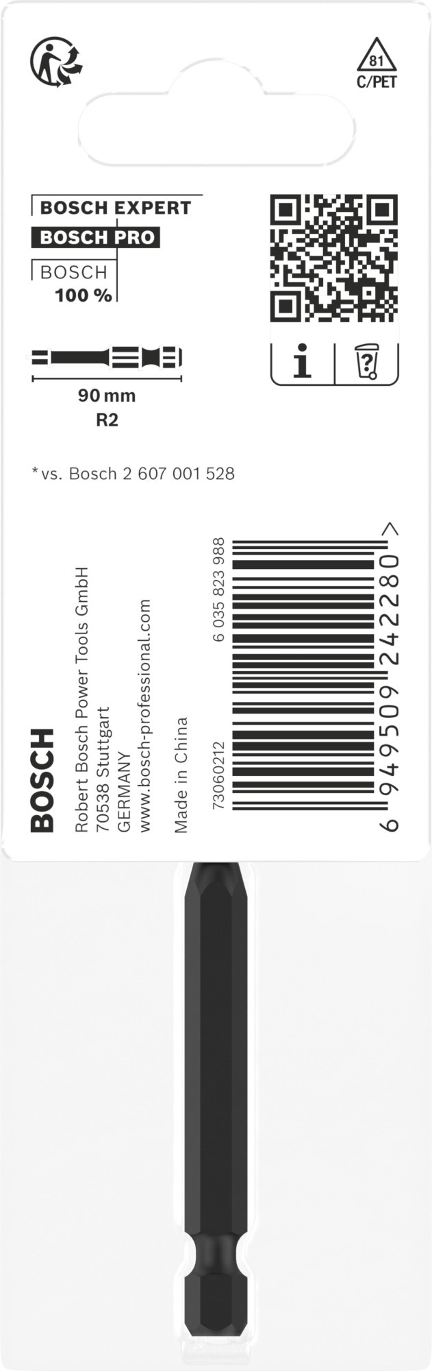 Punta PRO Robertson Impact, R2, 90 mm