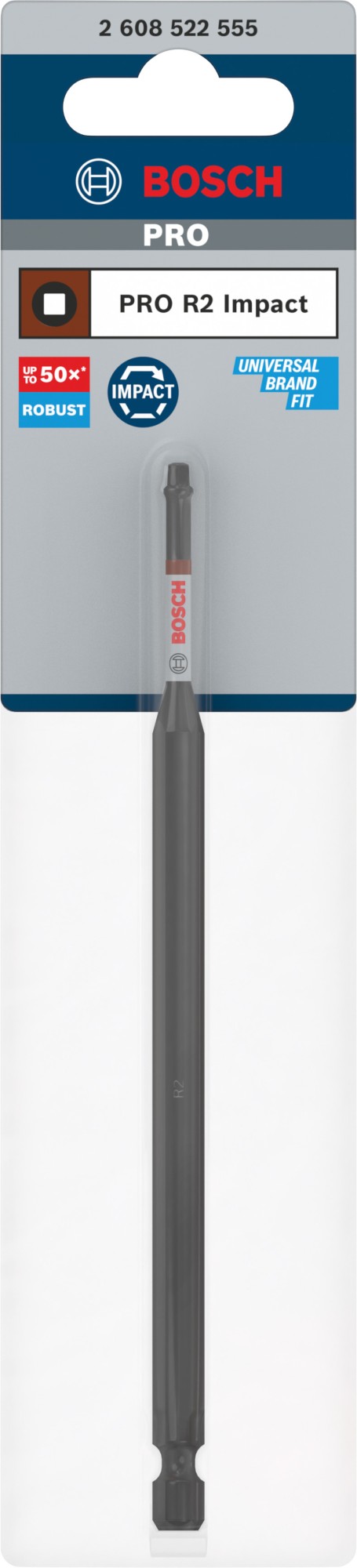 Punta PRO Robertson Impact, R2, 150 mm