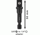 PRO Socket Adapter con conexión de bola, 3/8", 50 mm