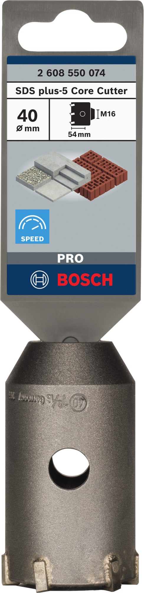 PRO SDS plus-5 Core Cutter, 40 x 50 x 72 mm