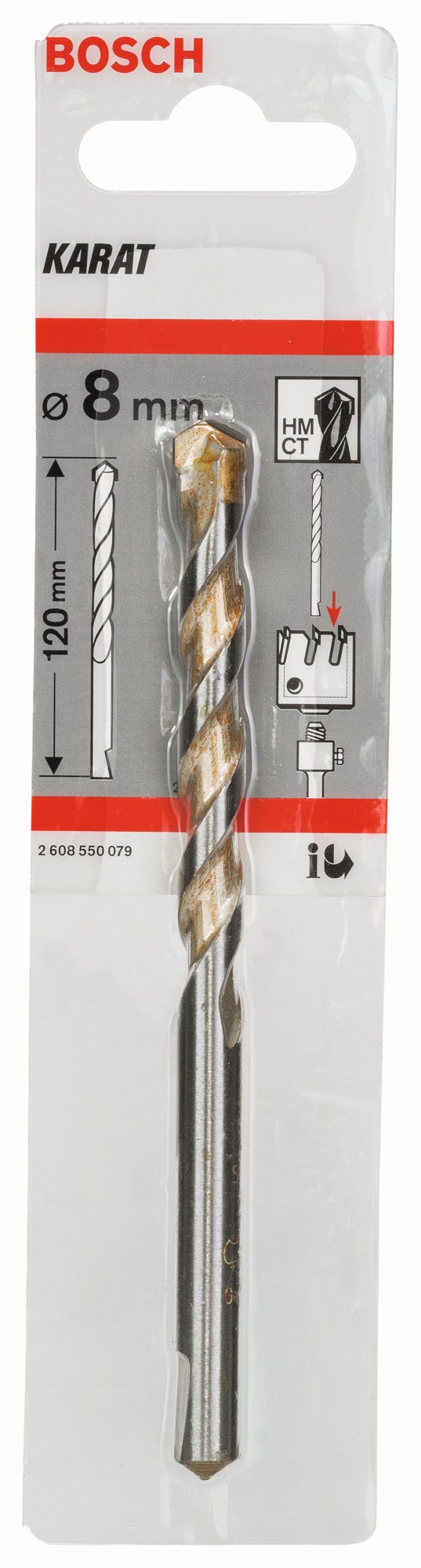 Broca centradora para vástago de inserción hexagonal