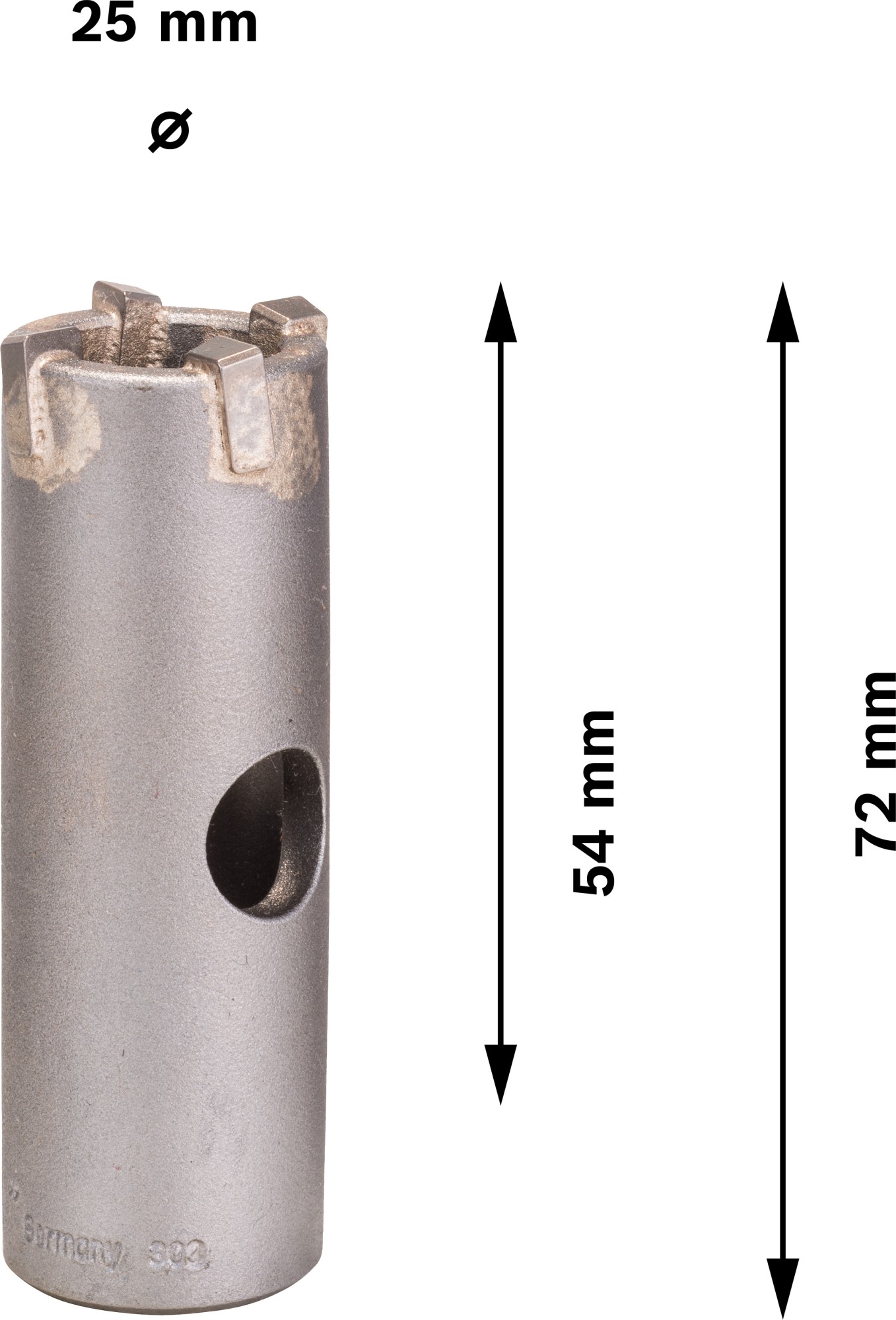 PRO SDS plus-5 Core Cutter, 25 x 50 x 72 mm