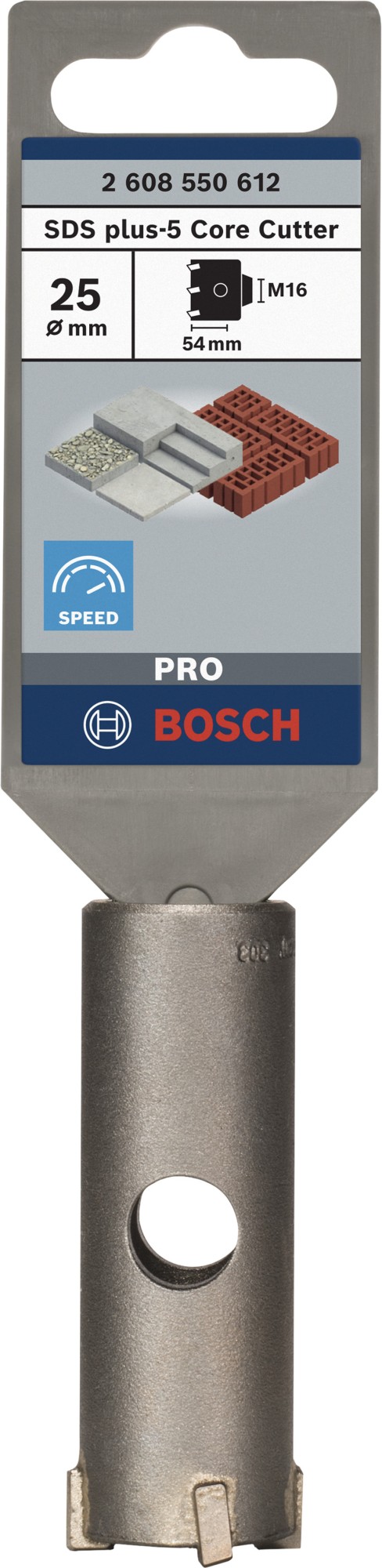 PRO SDS plus-5 Core Cutter, 25 x 50 x 72 mm