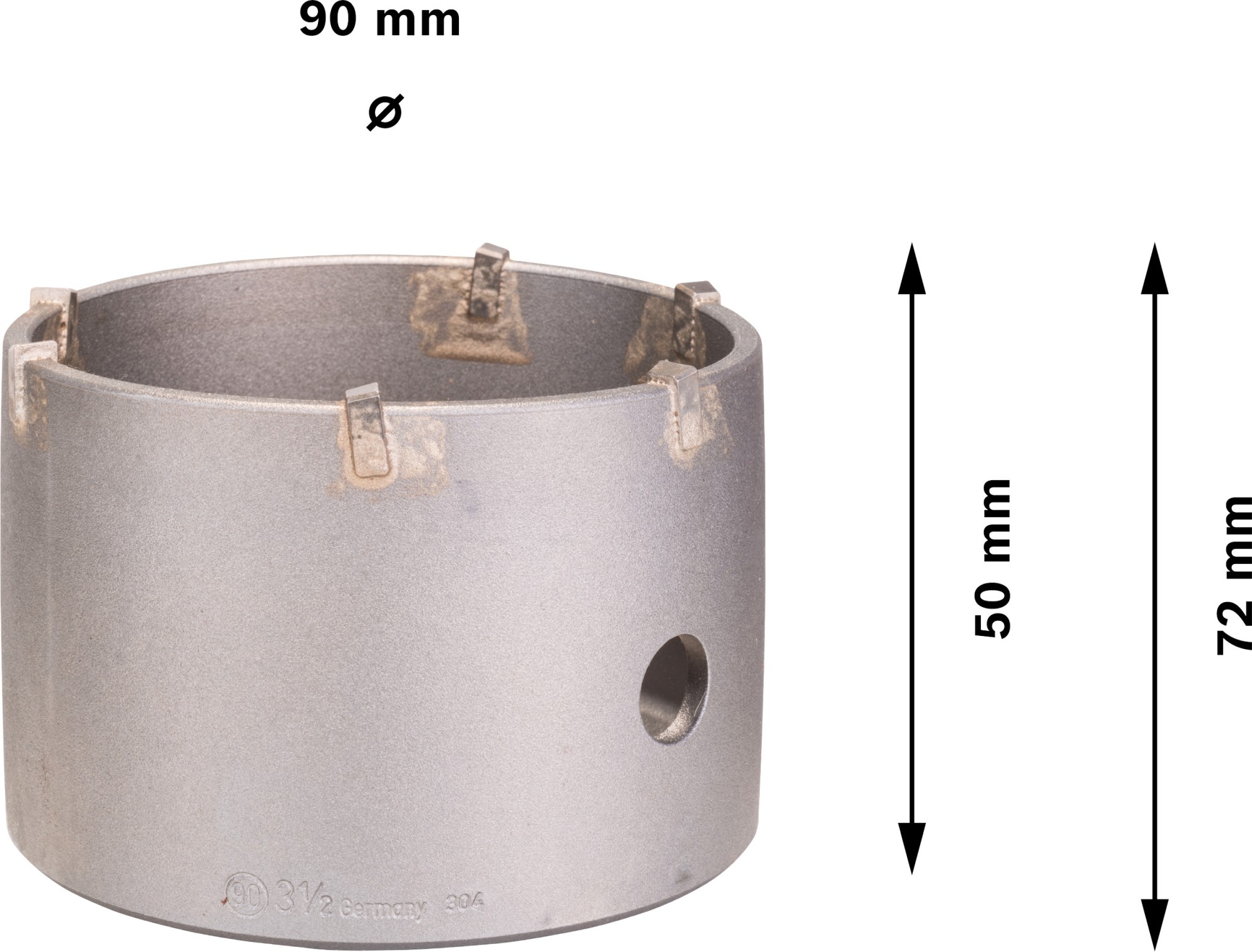 PRO SDS plus-5 Core Cutter, 90 x 50 x 72 mm