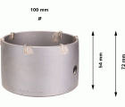 PRO SDS plus-5 Core Cutter, 100 x 50 x 72 mm
