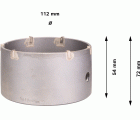 PRO SDS plus-5 Core Cutter, 112 x 50 x 72 mm