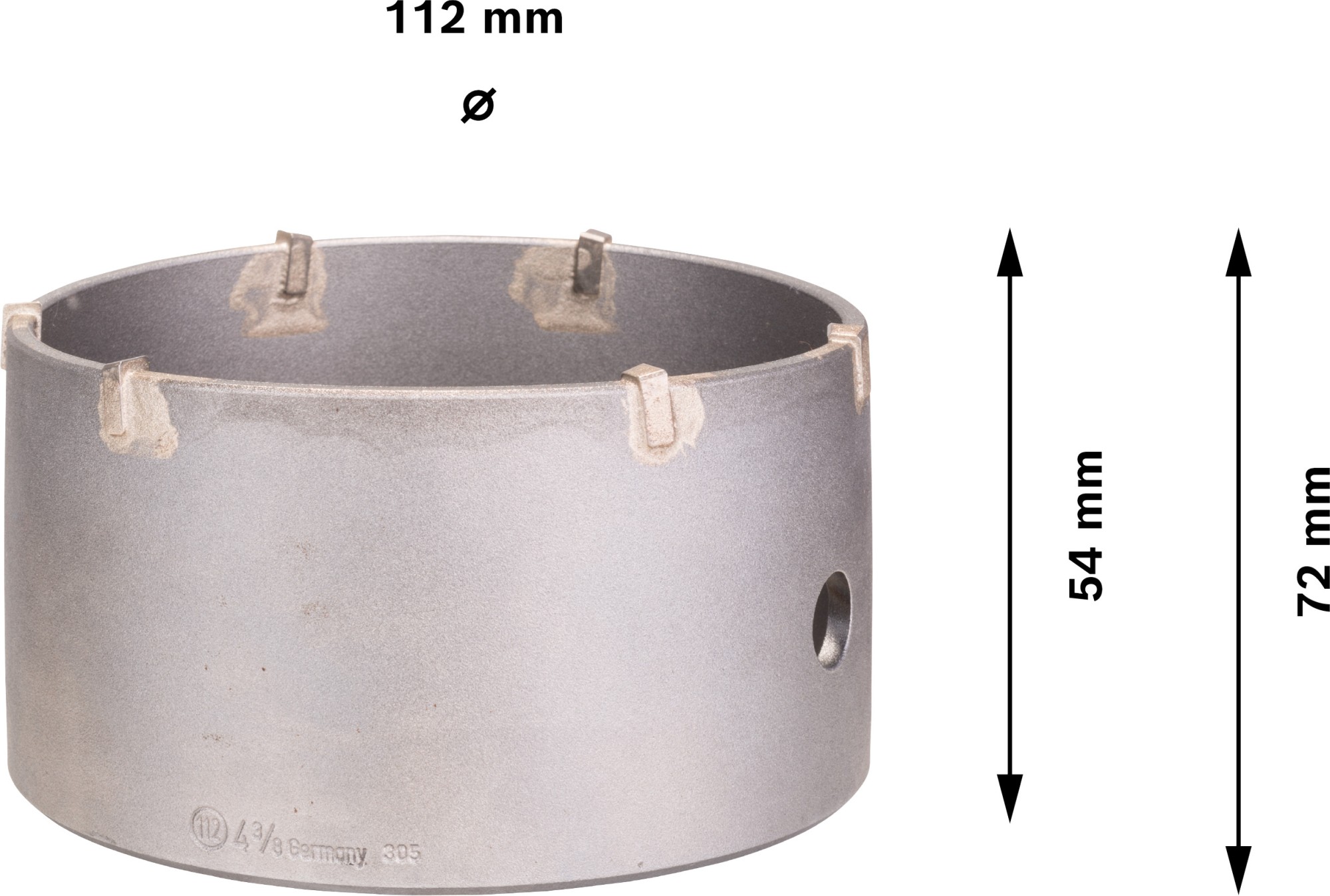 PRO SDS plus-5 Core Cutter, 112 x 50 x 72 mm