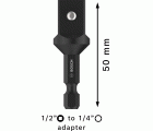 PRO Socket Adapter con conexión de pasador, 1/2", 50 mm