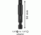 PRO Socket Adapter con conexión de pasador, 1/4", 50 mm