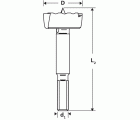 Broca fresadora para madera, 12 mm