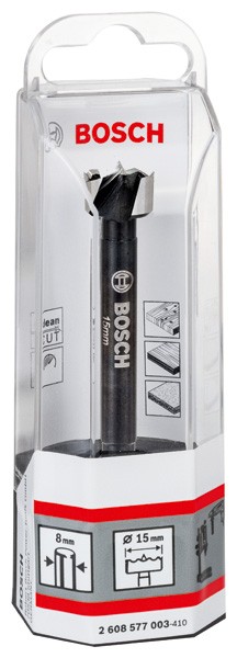 Broca fresadora para madera, 15 mm