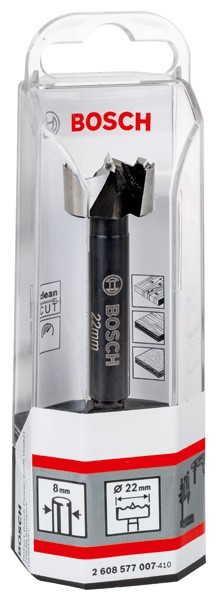 Broca fresadora para madera, 22 mm