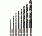 Set de brocas helicoidales PRO Metal HSS-G Impact, 8 uds.