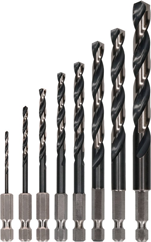 Set de brocas helicoidales PRO Metal HSS-G Impact, 8 uds.