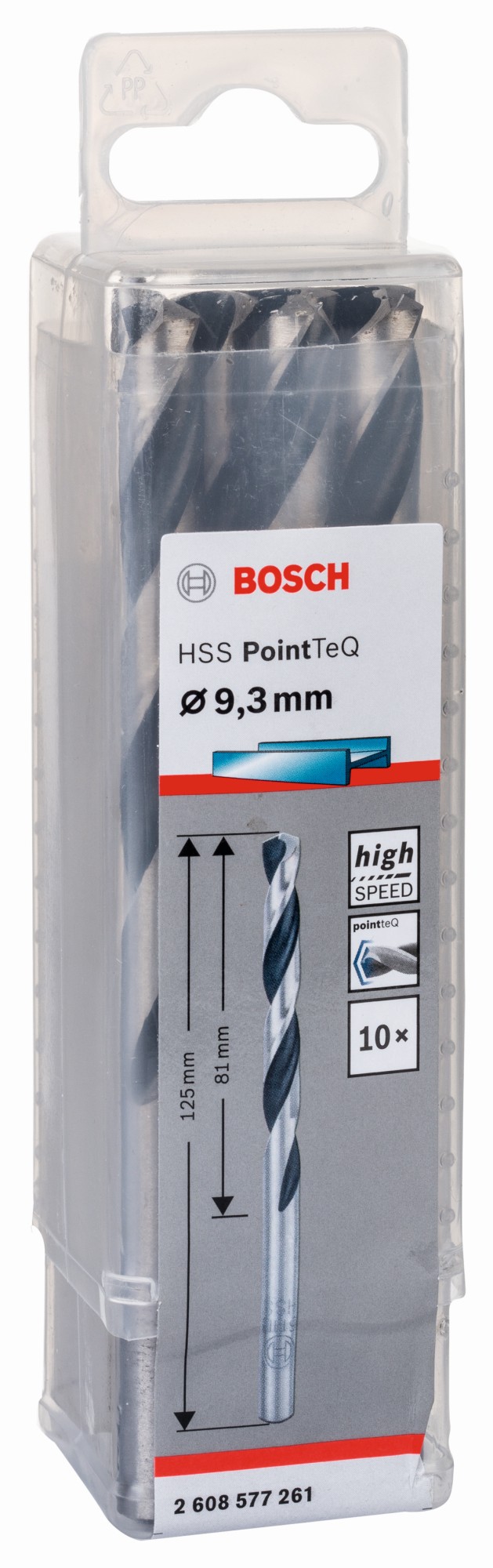 Broca helicoidal HSS PointTeQ 9,3 mm
