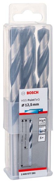 Broca helicoidal HSS PointTeQ 12,5 mm