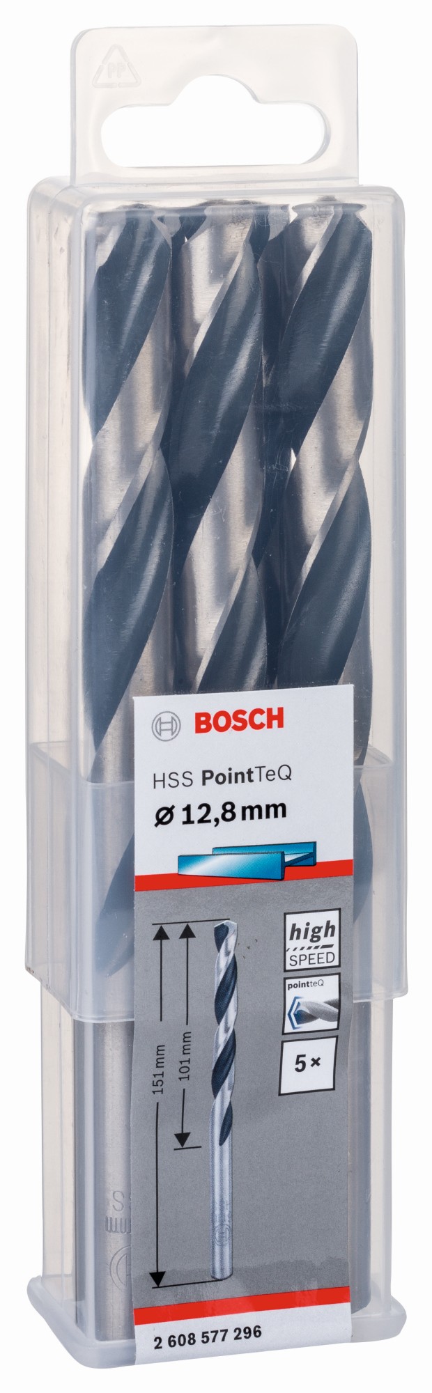 Broca helicoidal HSS PointTeQ 12,8 mm
