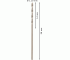 Broca helicoidal PRO Metal HSS-G, longitud estándar, 1,1 x 14 x 36 mm, 10 unidades