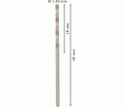 Broca helicoidal PRO Metal HSS-G, longitud estándar, 1,4 x 18 x 40 mm, 10 unidades