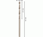 Broca helicoidal PRO Metal HSS-G, longitud estándar, 2,3 x 27 x 53 mm, 10 unidades
