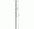Broca helicoidal PRO Metal HSS-G, longitud estándar, 2,4 x 30 x 57 mm, 10 unidades