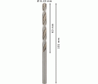 Broca helicoidal PRO Metal HSS-G, longitud estándar, 6,1 x 63 x 101 mm, 10 unidades
