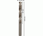 Broca helicoidal PRO Metal HSS-G, longitud estándar, 10,6 x 87 x 133 mm, 5 unidades