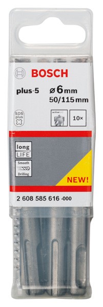 Brocas para martillos perforadores SDS plus-5. 6 x 50 x 115 mm