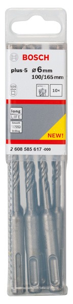 Brocas para martillos perforadores SDS plus-5. 6 x 100 x 165 mm