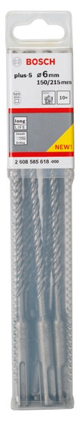 Brocas para martillos perforadores SDS plus-5. 6 x 150 x 215 mm
