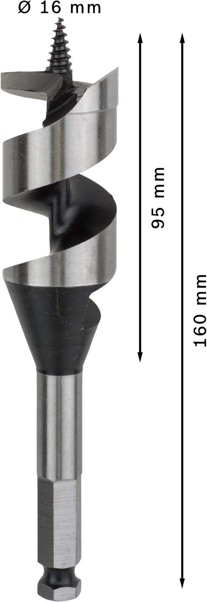 Broca salomónica PRO Wood, 32 x 95 x 160 mm