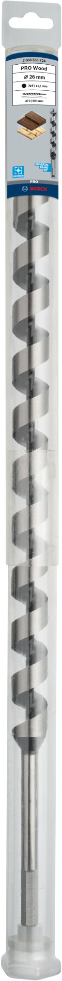 Broca salomónica PRO Wood, 26 x 470 x 600 mm