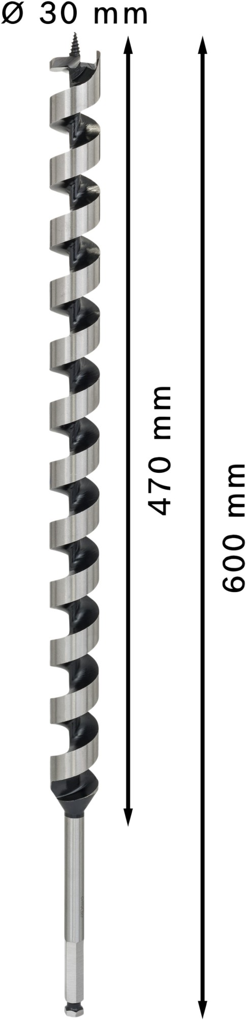 Broca salomónica PRO Wood, 30 x 470 x 600 mm