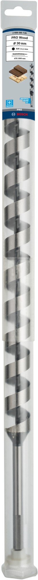 Broca salomónica PRO Wood, 30 x 470 x 600 mm