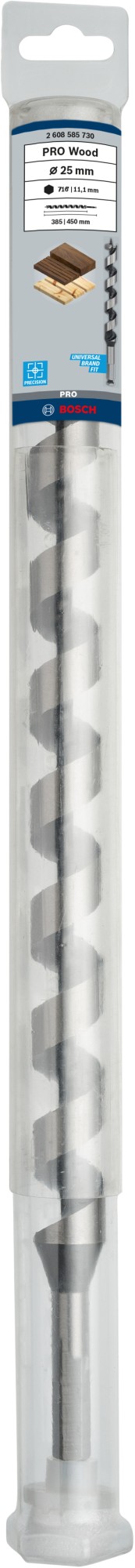 Broca salomónica PRO Wood, 25 x 385 x 450 mm