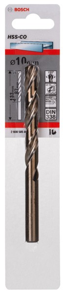 Brocas metálicas HSS-Co, DIN 338