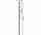 Broca helicoidal PRO Stainless Steel HSS-Co, 2 x 24 x 49 mm, 10 unidades