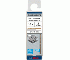 Broca helicoidal PRO Stainless Steel HSS-Co, 2 x 24 x 49 mm, 10 unidades