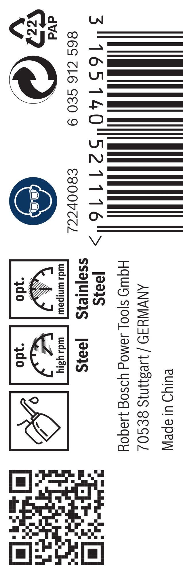 Broca helicoidal PRO Stainless Steel HSS-Co, 3 x 33 x 61 mm, 10 unidades