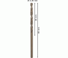 Broca helicoidal PRO Stainless Steel HSS-Co, 3,3 x 36 x 65 mm, 10 unidades