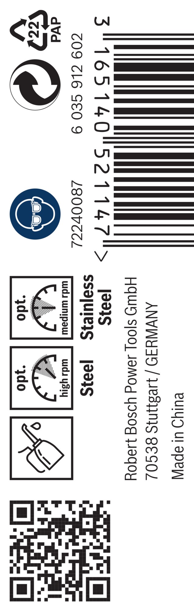 Broca helicoidal PRO Stainless Steel HSS-Co, 3,5 x 39 x 70 mm, 10 unidades