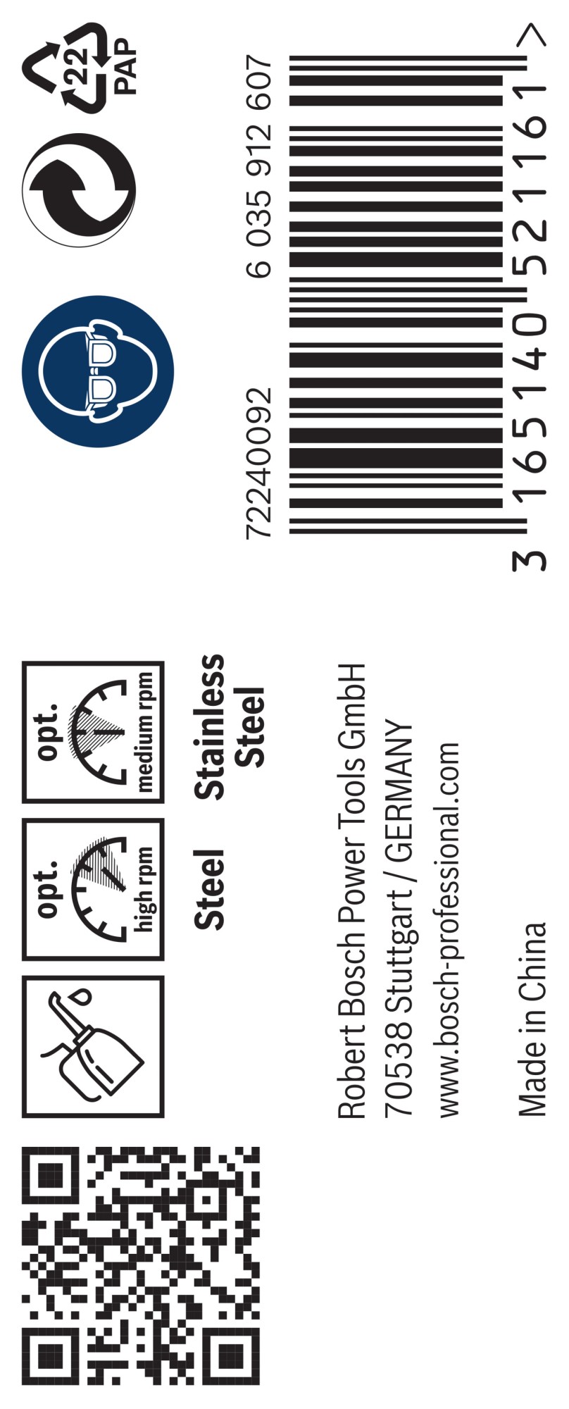 Broca helicoidal PRO Stainless Steel HSS-Co, 4,1 x 43 x 75 mm, 10 unidades