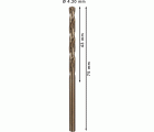 Broca helicoidal PRO Stainless Steel HSS-Co, 4,2 x 43 x 75 mm, 10 unidades