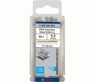 Broca helicoidal PRO Stainless Steel HSS-Co, 4,5 x 47 x 80 mm, 10 unidades