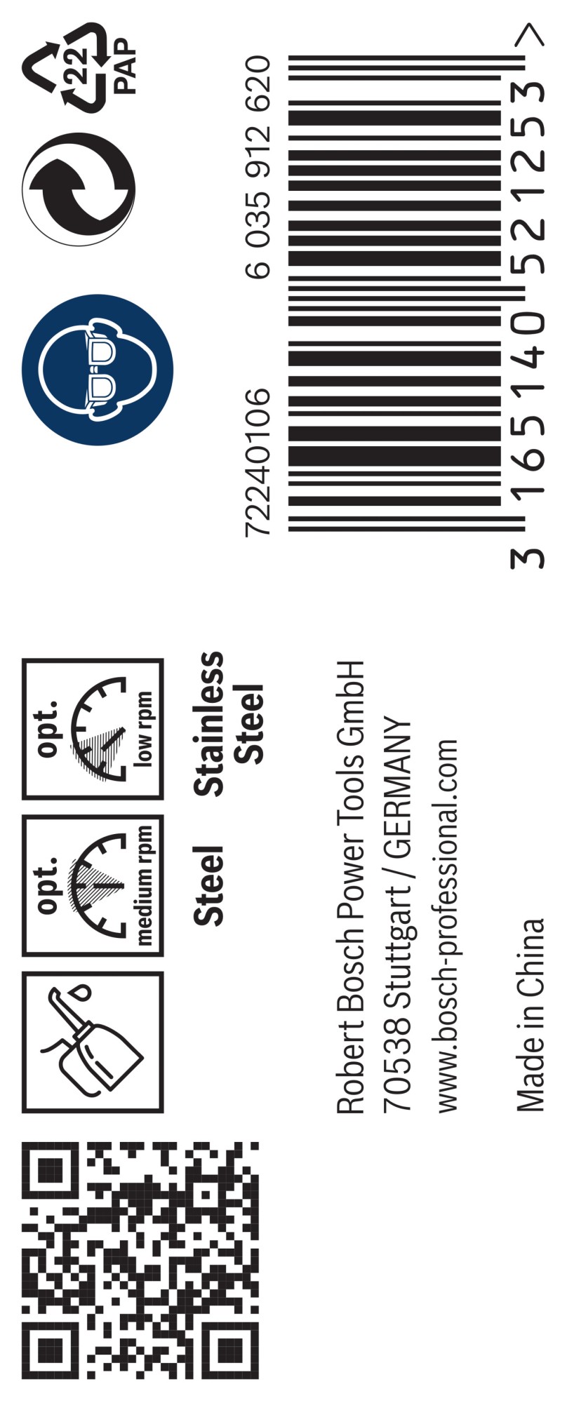 Broca helicoidal PRO Stainless Steel HSS-Co, 6,5 x 63 x 101 mm, 10 unidades