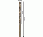 Broca helicoidal PRO Stainless Steel HSS-Co, 7 x 69 x 109 mm, 10 unidades